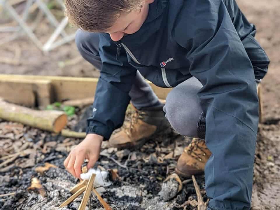 forest school environment – outdoor education session
